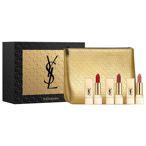 yves saint laurent mini lip set trio|Makeup Sets: Lipstick Sets, Advent Calendar & more .